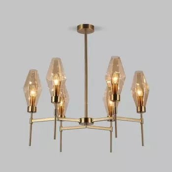 Потолочная люстра на штанге Eurosvet Prism 60143/6 латунь