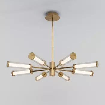 Потолочная люстра на штанге Eurosvet Stark 50386 LED латунь