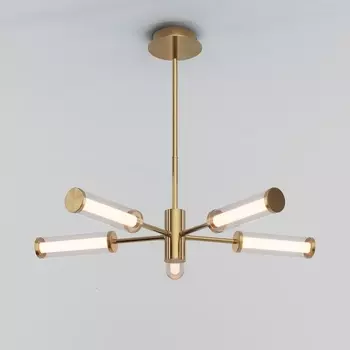 Потолочная люстра на штанге Eurosvet Stark 50386/5 LED латунь