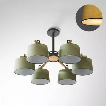 Потолочная люстра на штанге Even 6 Green ImperiumLoft Even01 (178367-26)