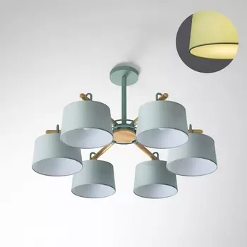 Потолочная люстра на штанге Even 6 Olive ImperiumLoft Even01 (178368-26)