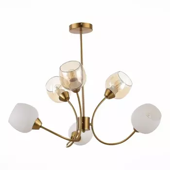 Потолочная люстра на штанге Evoluce Tratti SLE1136-302-06