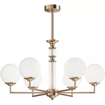 Потолочная люстра на штанге Freya Bolas FR5185PL-06BS в форме шара