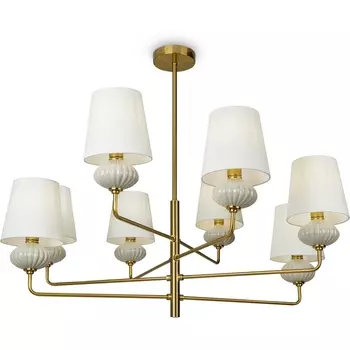 Потолочная люстра на штанге Freya Ceramics FR2029PL-08BS