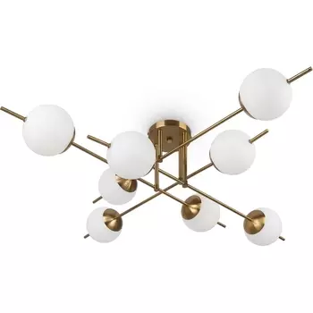 Потолочная люстра на штанге Freya Damask FR5205PL-08BS шарики