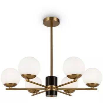 Потолочная люстра на штанге Freya Marble FR5230PL-06BS шарики