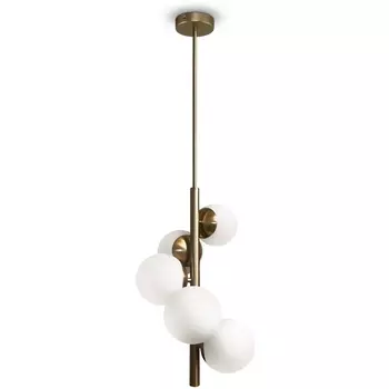 Потолочная люстра на штанге Freya Zing FR5199PL-05BS1 шарики