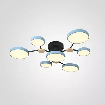 Потолочная светодиодная люстра с пультом управления на штанге Gamma D88 Blue Imperiumloft Gamma01 (223774-23) ImperiumLoft