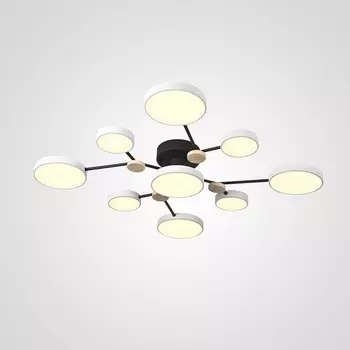 Потолочная светодиодная люстра с пультом управления на штанге Gamma D98 White Imperiumloft Gamma01 (223762-23) ImperiumLoft