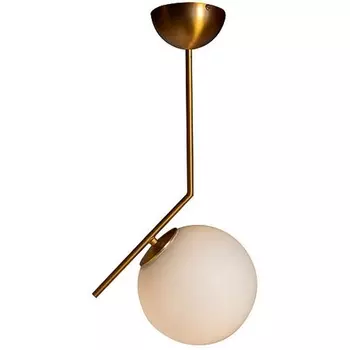 Потолочная люстра на штанге Garda Decor K2GP-825BR-S в форме шара