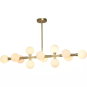 Потолочная люстра на штанге 712P/12 GL-WH iLamp Golden шарики
