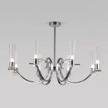 Потолочная люстра на штанге хром Eurosvet Rosher 60141/8