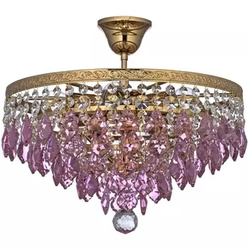 Потолочная люстра на штанге хрустальная Arti Lampadari Castellana Gold Castellana E 1.3.38.603 G