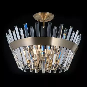 Потолочная люстра на штанге хрустальная Citilux Вестерос CL307163