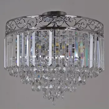 Потолочная люстра на штанге хрустальная Reluce 90183-0.3-08 CR