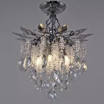 Потолочная люстра на штанге хрустальная Reluce 01108-0.3-340 CR