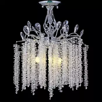 Потолочная люстра на штанге хрустальная Reluce 01113-0.3-400 CH