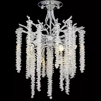 Потолочная люстра на штанге хрустальная Reluce 33001-0.3-400 CH