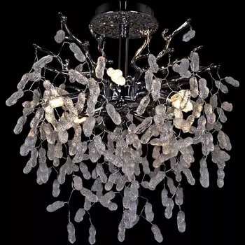 Потолочная люстра на штанге хрустальная Reluce 33029-0.4-380 CH