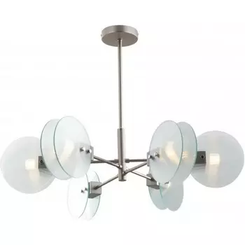 Потолочная люстра на штанге iLamp Panorama 15598-6 SN+CL