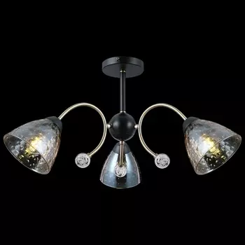 Потолочная люстра на штанге ILLUMICO IL0230-3CSQ-29 BK AB