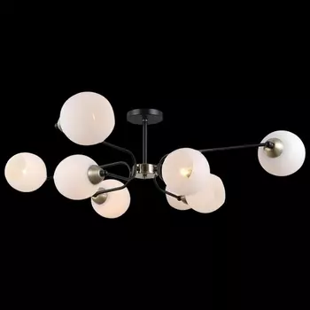 Потолочная люстра на штанге ILLUMICO IL0249-8CSQ-79 BK AB