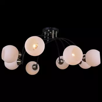 Потолочная люстра на штанге ILLUMICO IL0250-8CSQ-79 BK AB