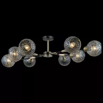 Потолочная люстра на штанге ILLUMICO IL0253-8CSQ-79 BK AB