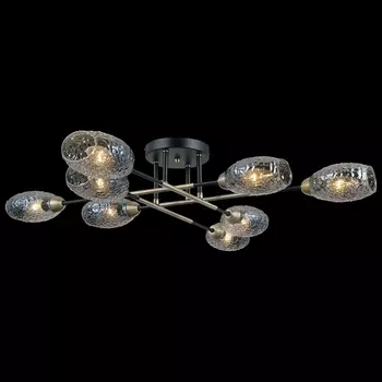 Потолочная люстра на штанге ILLUMICO IL0255-8CSQ-79 BK AB