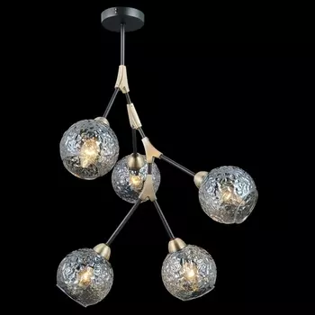 Потолочная люстра на штанге ILLUMICO IL0263-5PSQ-79 BK AB