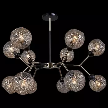 Потолочная люстра на штанге ILLUMICO IL0268-12PSQ-79 BK AB