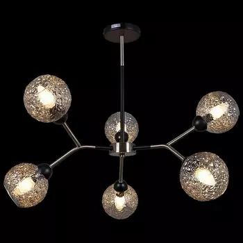 Потолочная люстра на штанге ILLUMICO IL0268-6PSQ-79 BK AB