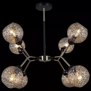 Потолочная люстра на штанге ILLUMICO IL0268-8PSQ-79 BK AB