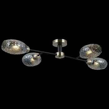 Потолочная люстра на штанге ILLUMICO IL0285-4CSQ-79 BK AB