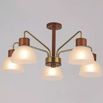 Потолочная люстра на штанге ILLUMICO IL0286-5C-79 BR