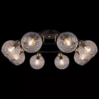 Потолочная люстра на штанге ILLUMICO IL0296-8CSQ-79 BK AB
