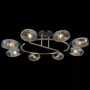 Потолочная люстра на штанге ILLUMICO IL0300-8CSQ-79 BK AB