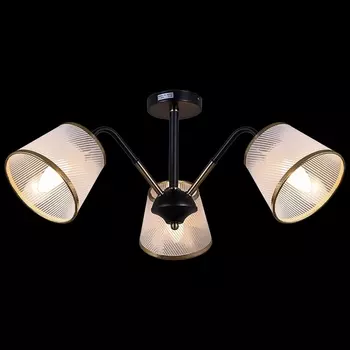 Потолочная люстра на штанге ILLUMICO IL0344-3CSQ-79 BK AB