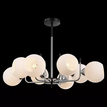 Потолочная люстра на штанге ILLUMICO IL0371-8PSQ-79 BK CR