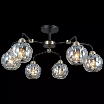 Потолочная люстра на штанге ILLUMICO IL0447-6CSQ-79 BK