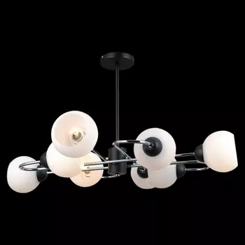 Потолочная люстра на штанге ILLUMICO IL0451-8PCSQ-79 BK