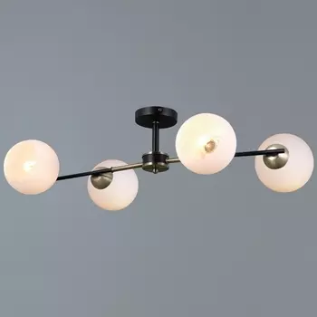 Потолочная люстра на штанге ILLUMICO IL0469-4CSQ-24 BK AB LIBRA