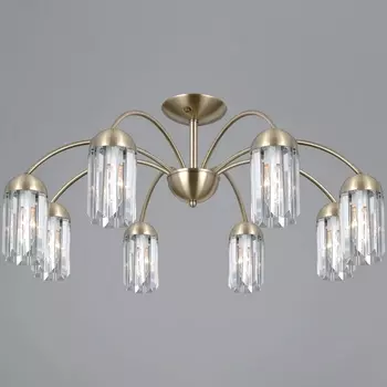 Потолочная люстра на штанге ILLUMICO IL0599-8CSQ-24 AB LYRA