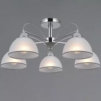 Потолочная люстра на штанге ILLUMICO IL0624-5CSQ-25 CR AREZZO
