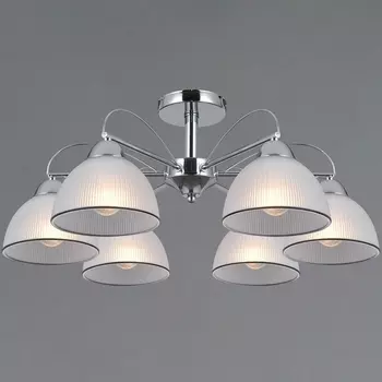 Потолочная люстра на штанге ILLUMICO IL0624-6CSQ-25 CR AREZZO