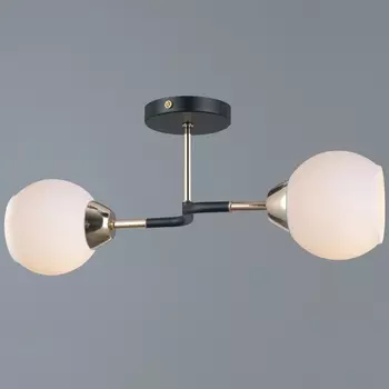 Потолочная люстра на штанге ILLUMICO IL0689-2CSQ-24 BK FGD LIBRA