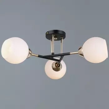 Потолочная люстра на штанге ILLUMICO IL0689-3CSQ-24 BK FGD LIBRA