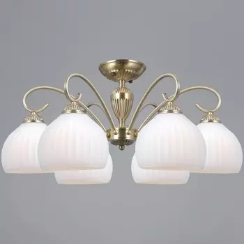 Потолочная люстра на штанге ILLUMICO IL0695-6CSQ-24 AB CAPELLA