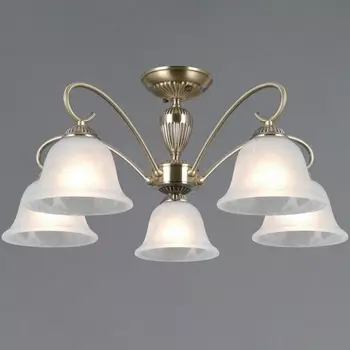 Потолочная люстра на штанге ILLUMICO IL0696-5ASQ-25 AB AREZZO