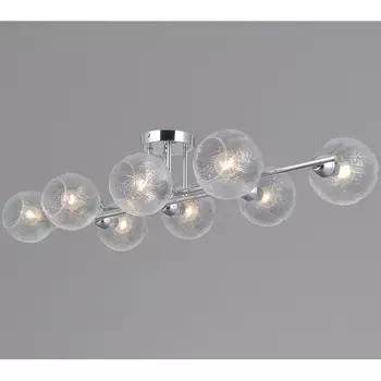 Потолочная люстра на штанге ILLUMICO IL0701-8CSQ-24 CR ARIES